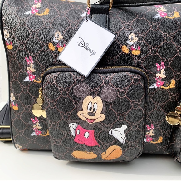 Disney Mickie & Minnie Travel Bag / Weekender - Picture 11 of 12